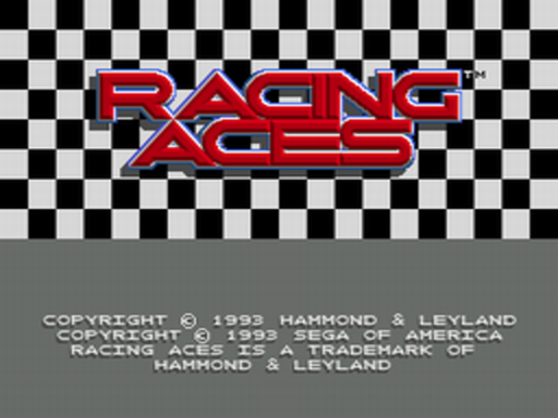 Racing Aces title screen for Sega CD
